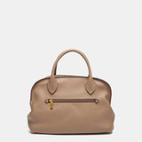 Bolso de mano trenzado beige