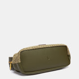 Bolso de mano trenzado verde