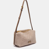 Bandolera trenzada beige