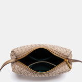 Bandolera trenzada beige