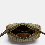 Bandolera trenzada verde