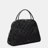 Bolso de mano acolchado negro
