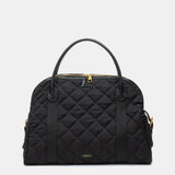 Bolso de mano acolchado negro
