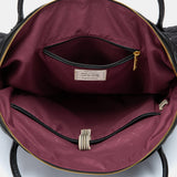 Bolso de mano acolchado negro