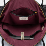 Bolso de mano acolchado negro