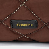 Bolso de mano acolchado marrón