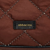 Brown quilted shoulder bag.
