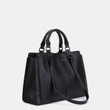 Black handbag.