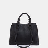 Black handbag.