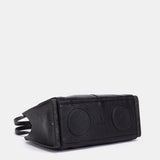 Black handbag.