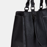 Black handbag.