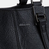 Black handbag.