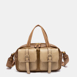 Bandolera combinada en taupe