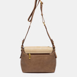 Bandolera combinada en taupe
