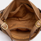 Bolso de hombro multibolsillos ámbar