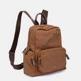 Mochila en materiales reciclados cognac