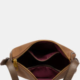 Bandolera en materiales reciclados cognac