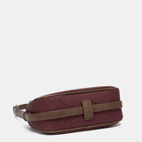 Bandolera en materiales reciclados burdeos