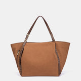 Shopper en materiales reciclados cognac