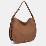 Bolso de hombro en materioales reciclados cognac