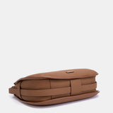 Bolso de hombro en materioales reciclados cognac