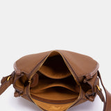 Bandolera en materioales reciclados cognac