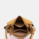 Bandolera en materioales reciclados ámbar