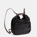Bolso multifuncional en materiales reciclados negro