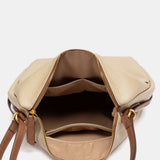 Bolso multifuncional en materiales reciclados beige