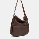 Bolso multifuncional en materiales reciclados marrón