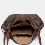 Bolso multifuncional en materiales reciclados marrón