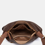 Bandolera en materiales reciclados marrón