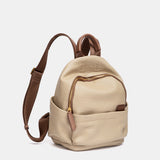 Mochila en materiales reciclados beige