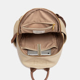 Mochila en materiales reciclados beige