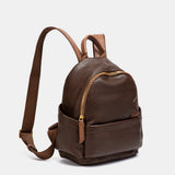 Mochila en materiales reciclados marrón