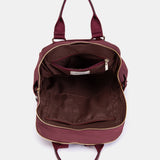 Mochila en materiales reciclados burdeos