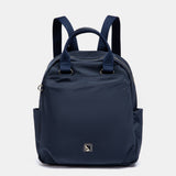 Mochila en materiales reciclados azul