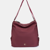 Bolso multifuncional en materiales reciclados burdeos