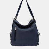 Bolso multifuncional en materiales reciclados azul