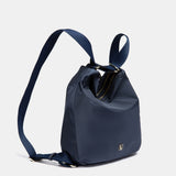 Bolso multifuncional en materiales reciclados azul
