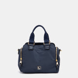 Bolso de mano en materiales reciclados azul