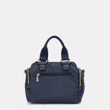 Bolso de mano en materiales reciclados azul