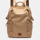 Mochila en materiales reciclados beige