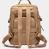 Mochila en materiales reciclados beige