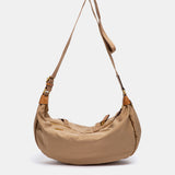 Bandolera en materiales reciclados beige
