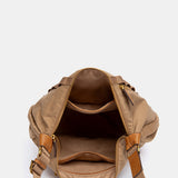 Bandolera en materiales reciclados beige