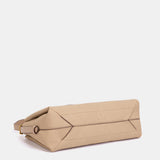 Bolso de hombro en materiales reciclados beige