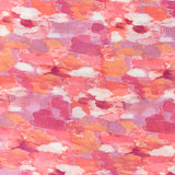 Viscose scarf with abstract coral print