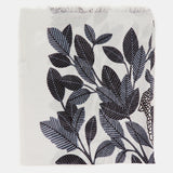 Viscose scarf with natural print in grey tones