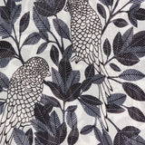 Viscose scarf with natural print in grey tones